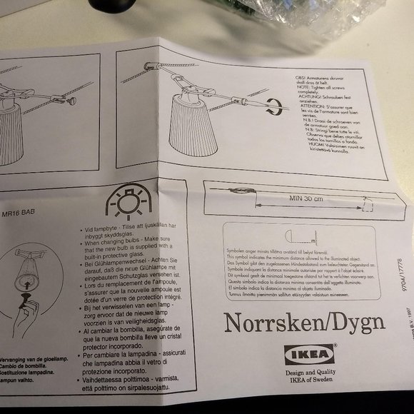 RARE Vintage Y2K 00s Ikea Norrsken/Dygn green spotlight NWT in box - Picture 4 of 10